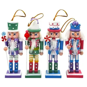 4pcs Nutcracker Puppet Ornaments