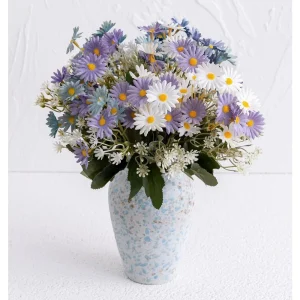 Faux Flowers with Vase