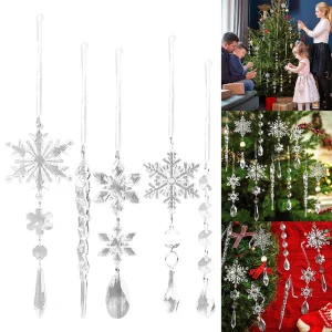10Pcs Acrylic Crystal Drop Ornaments
