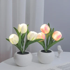 Led Artificial Tulip Night Light