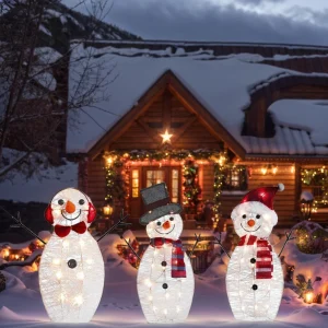 Christmas LED Illuminated Snowman Decoration