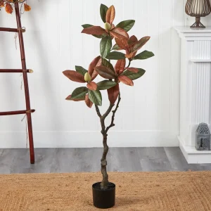 4’ Fall Artificial Magnolia Tree