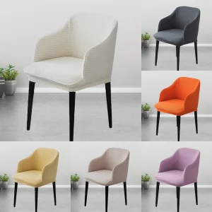 2pcs Polyester Curved Stretchy Armchair Covers
